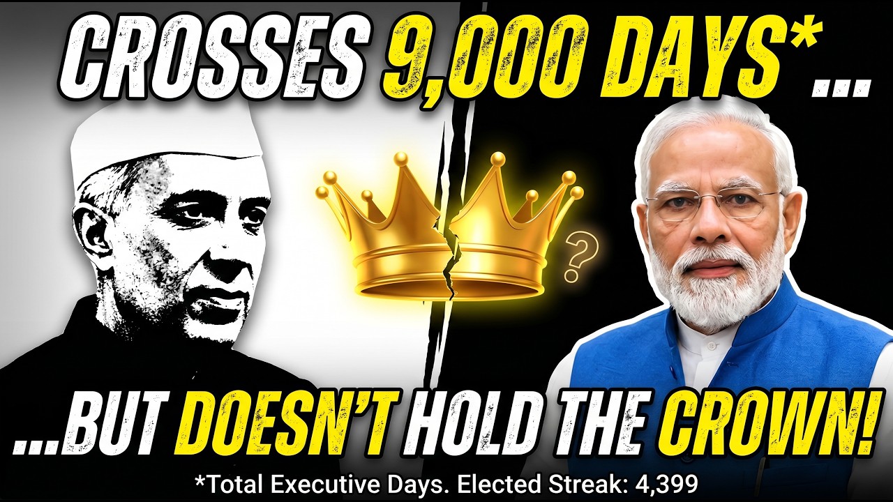 Modi&rsquo;s 4,399 Days as PM: How Nehru Still Holds the Ultimate Crown? Who are still Ahead of PM Modi??