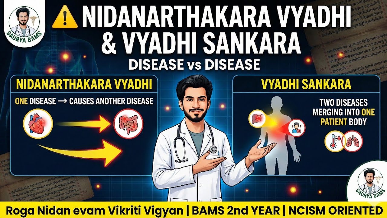 Nidanarthakara Vyadhi & Vyadhi Sankara Explained | Roga Nidan BAMS 2nd Year | NCISM SauryaBAMS