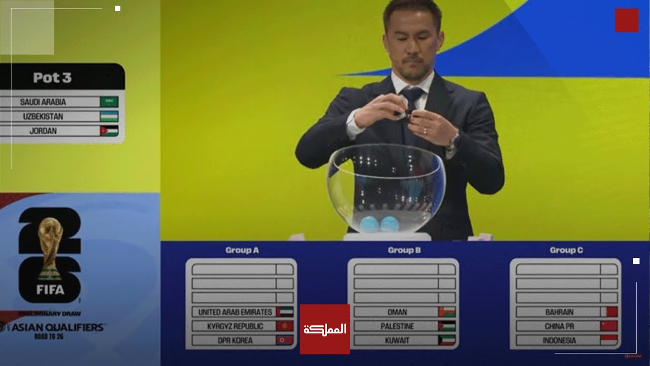 مباشر | سحب قرعة الدور الحاسم من التصفيات الآسيوية إلى كأس العالم