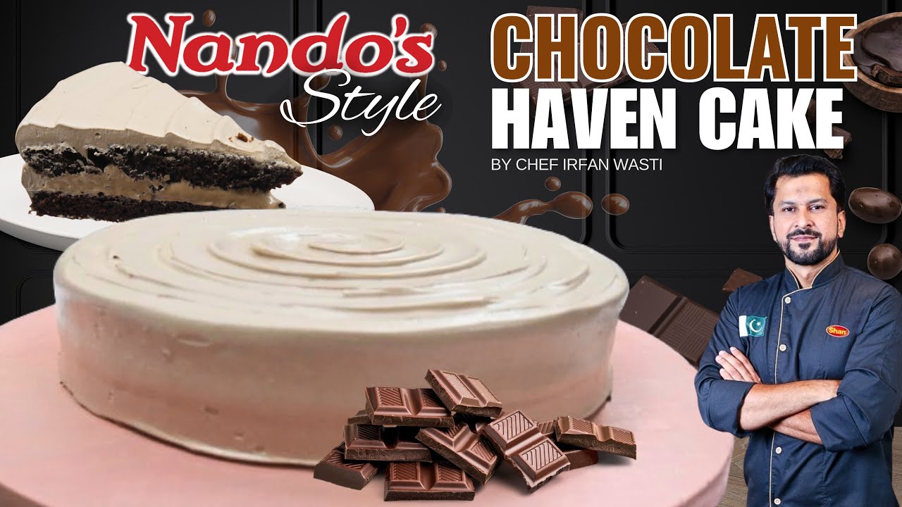 Nandos style chocolate Haven cake, authentic recipe @chefirfanwasti