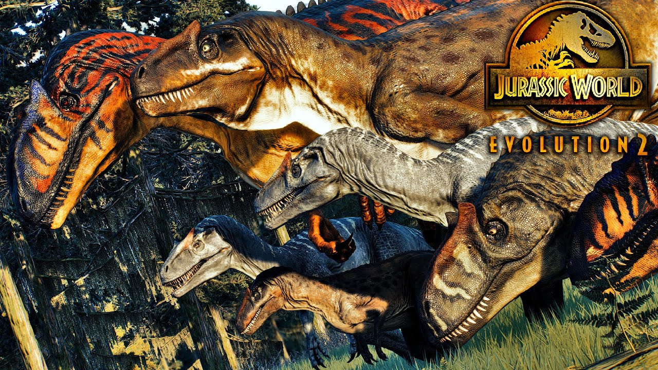 Allosaurus Species And Life Stages In Jurassic World Evolution 2 ! JWE2 Mod Showcase