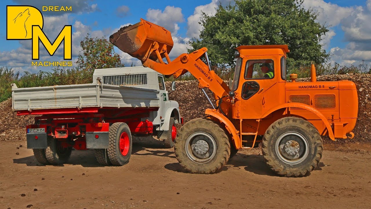MAGIRUS + HANOMAG + POCLAIN + SCANIA VABIS # OLDTIMER IN ACTION I EARTHMOVERS WORKING IN QUARRY
