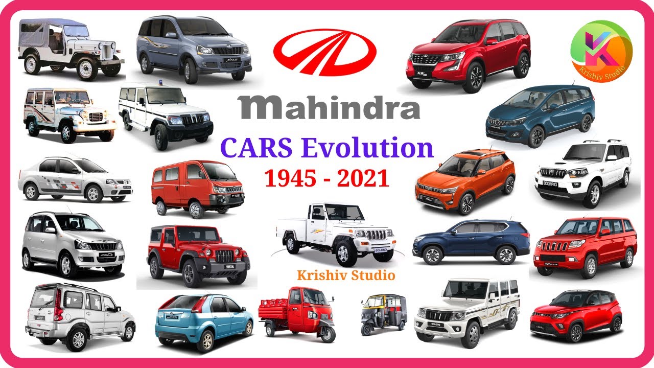 Mahindra cars Evolution 1945-2021 in India # All car models