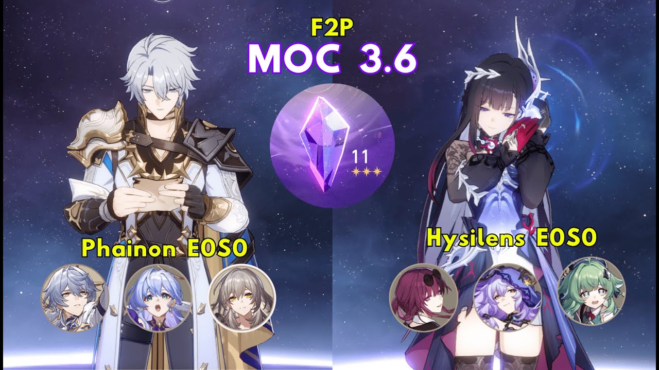 [F2P] Phainon E0S0 x Hysilens E0S0 | MoC 3.6 | Honkai: Star Rail