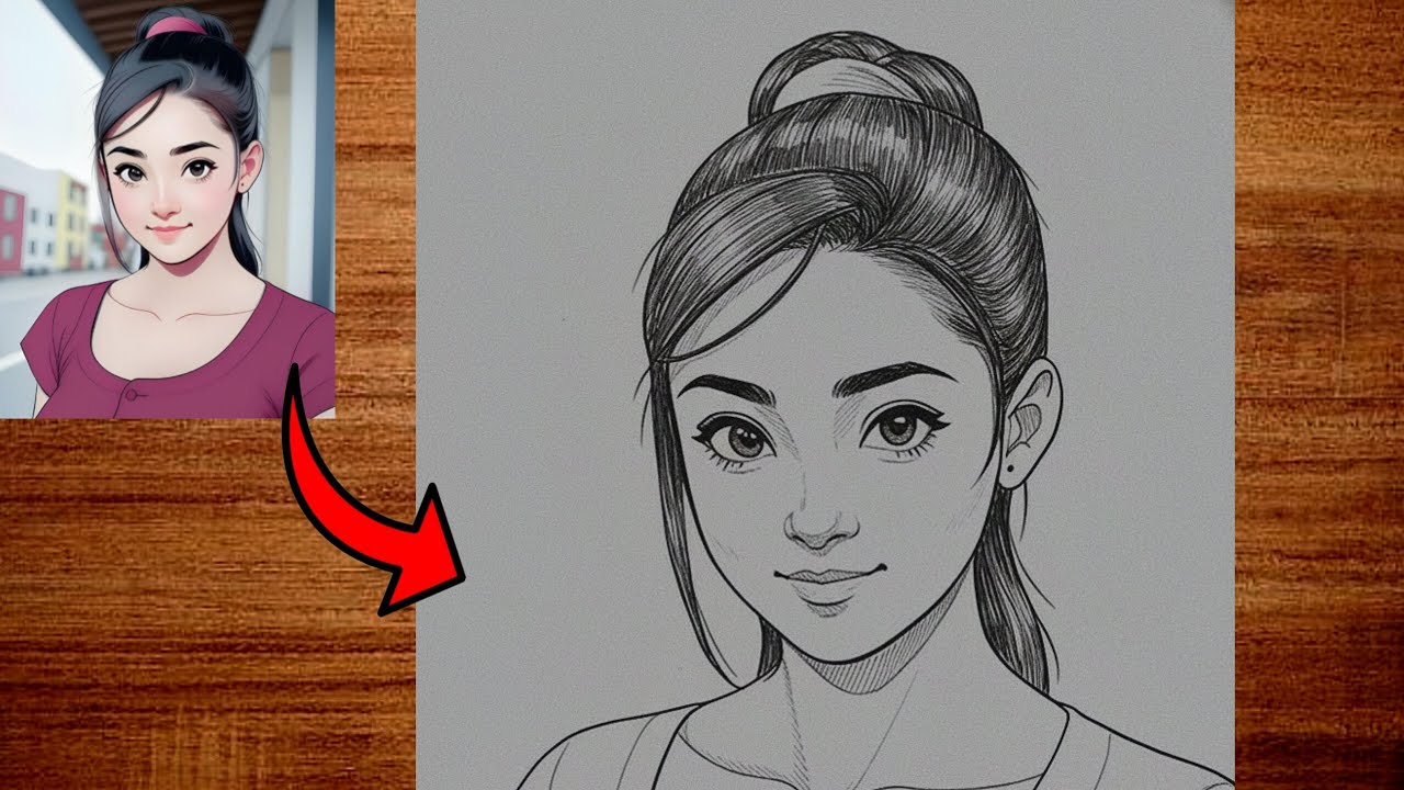 Beautiful Girl Step By Step 🤩 | How To Draw Beautiful Girl Drawing Step By Step 🎨 