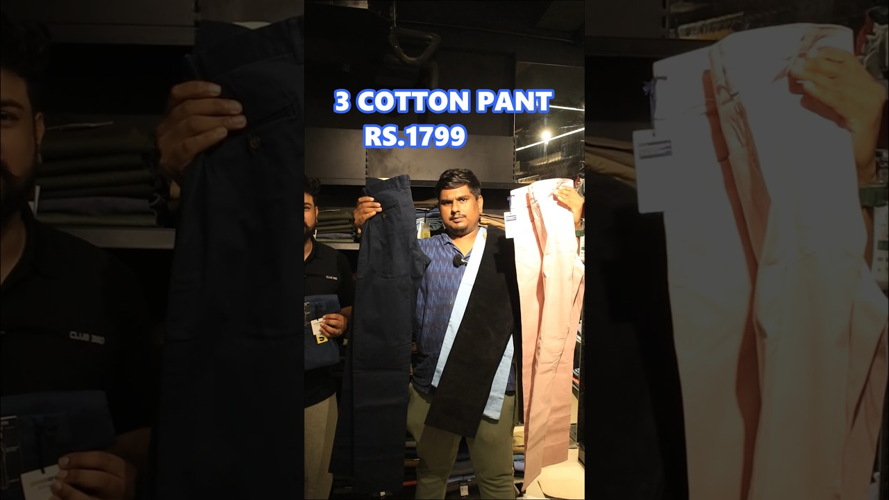 3 Cotton Pant Rs.1799 Only 🔥 at Club 360