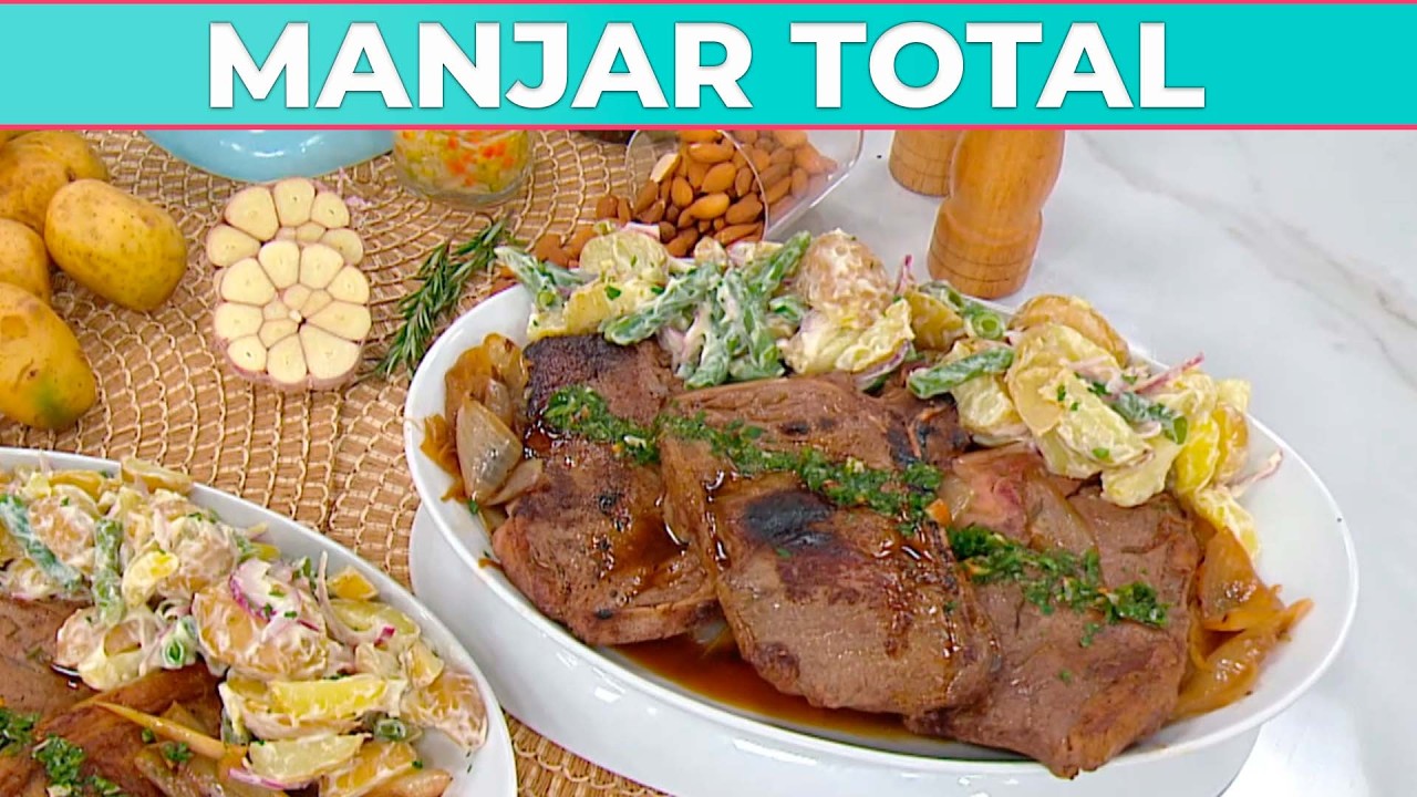 Brutal bife angosto a la chapa con ensalada de papines y chauchas por Coco Carreño