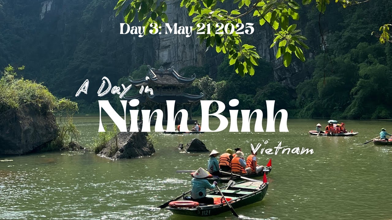 🇻🇳 Ninh Binh Vietnam | Day 3 Vietnam Vlog: Hoa Lu, Trang An Boat ride, Hang Mua Hike| Klook Tour