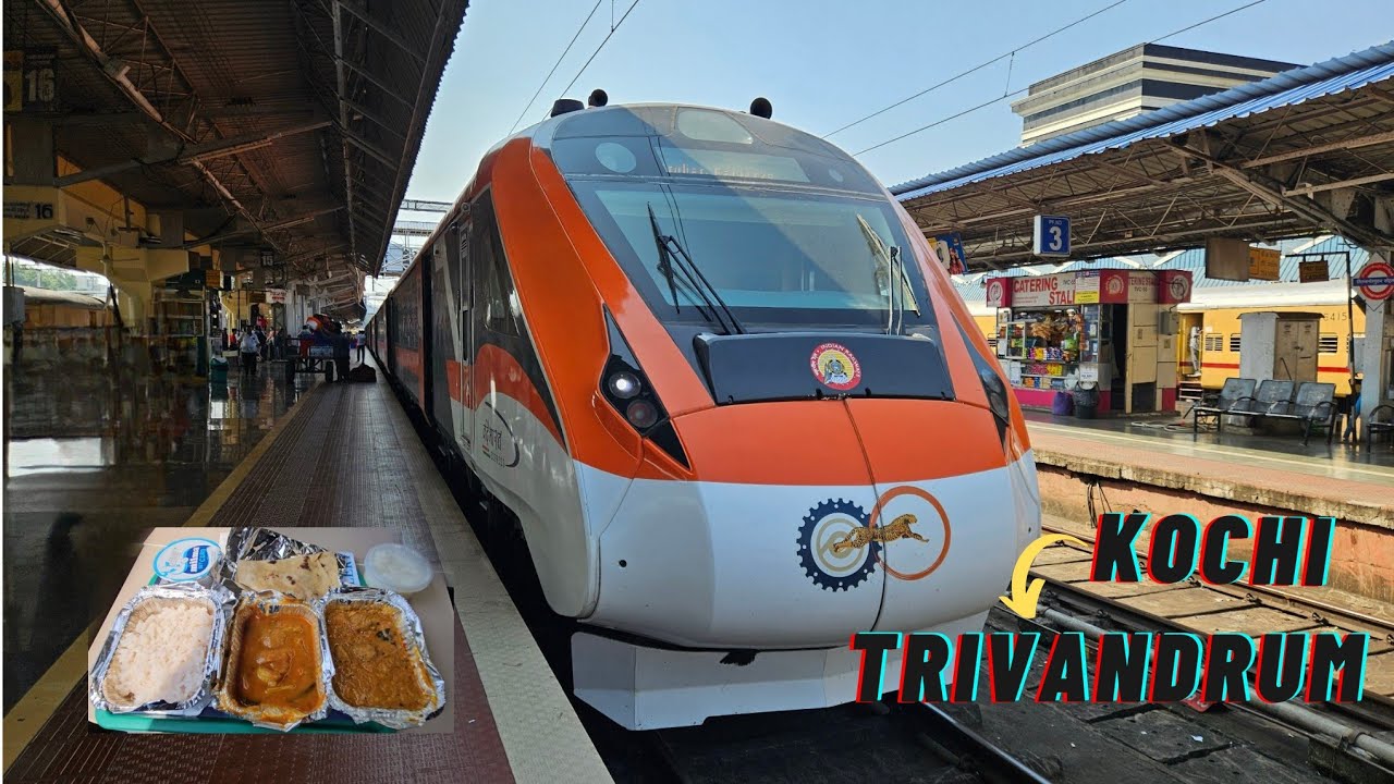 Orange Vande Bharat Express!!! Kochi to Thiruvananthapuram in just 3 hours || Kerala's fastest train