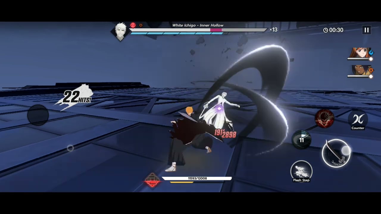 Ichigo (Bankai) vs White Zangetsu (Bankai) | Bleach Soul Resonance