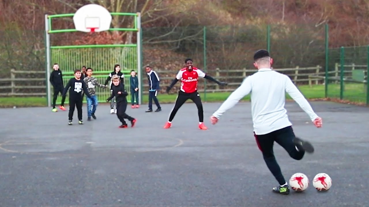 Playing Kids at FOOTBALL! 9 Year Old Ronaldo