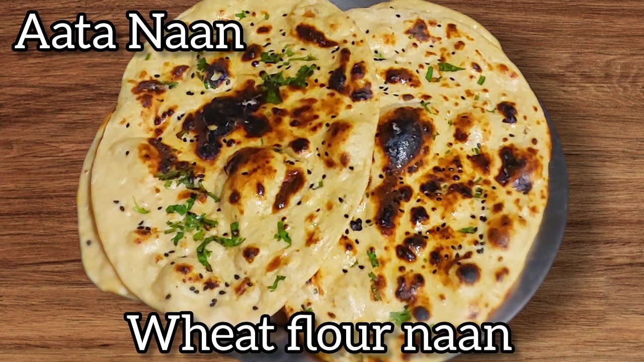 No Maida , No Yeast | Wheat Flour se bana ye Naan Super Soft and Spongy Naan 💯 गेहूं के आटे 