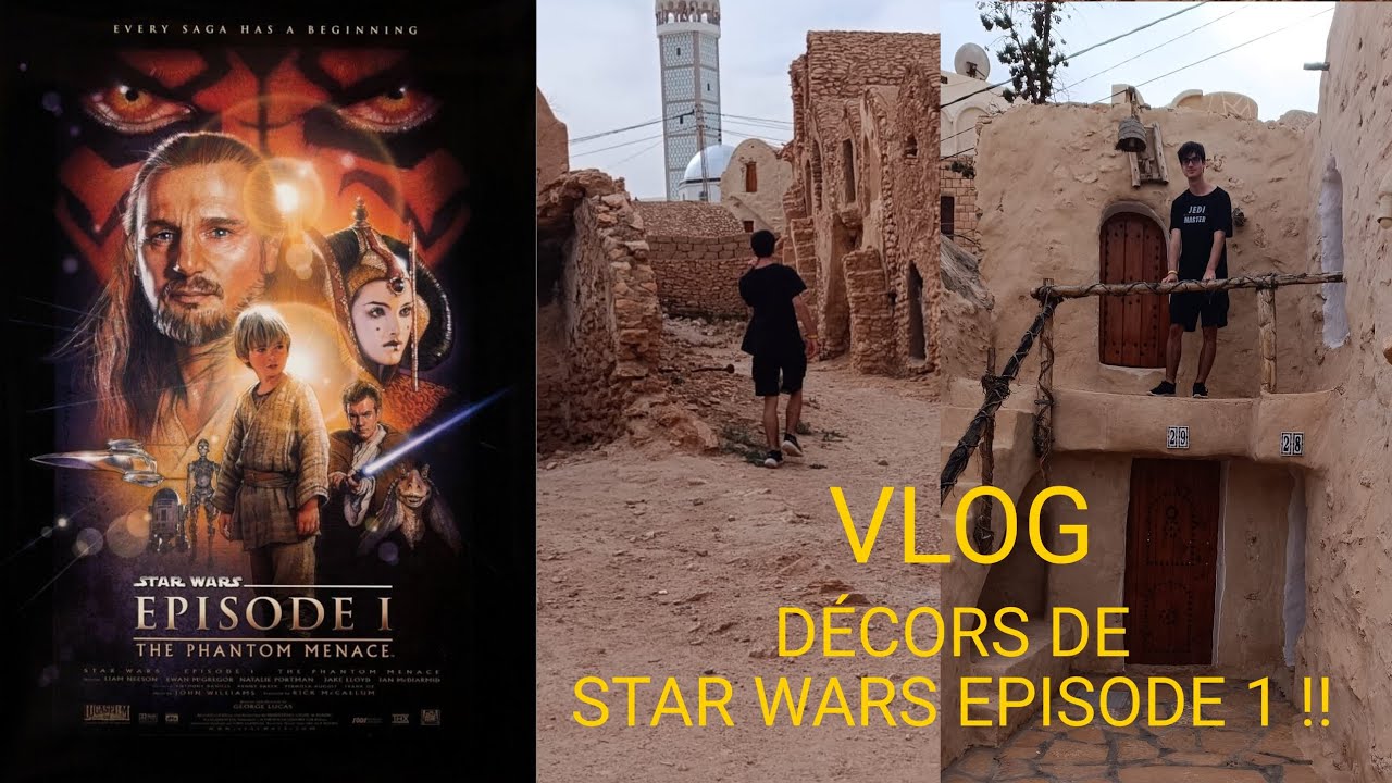 Je visite les lieux de tournage de Star Wars Épisode 1 en Tunisie !!! (spécial 100 abonnés)
