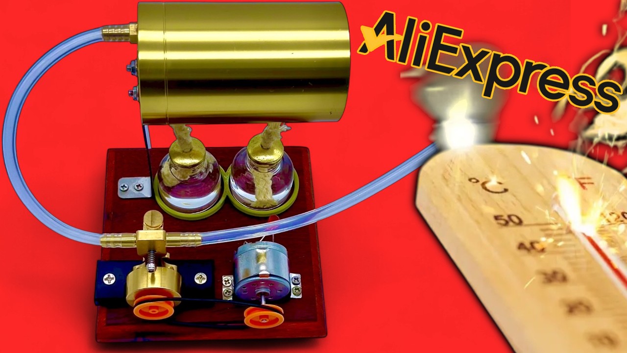 Silnik Parowy Model z Aliexpress