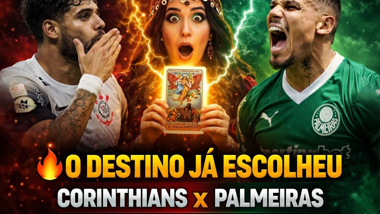🚨🔮CORINTHIANS X PALMEIRAS QUEM VENCE O JOGO? O tarot REVELOU 