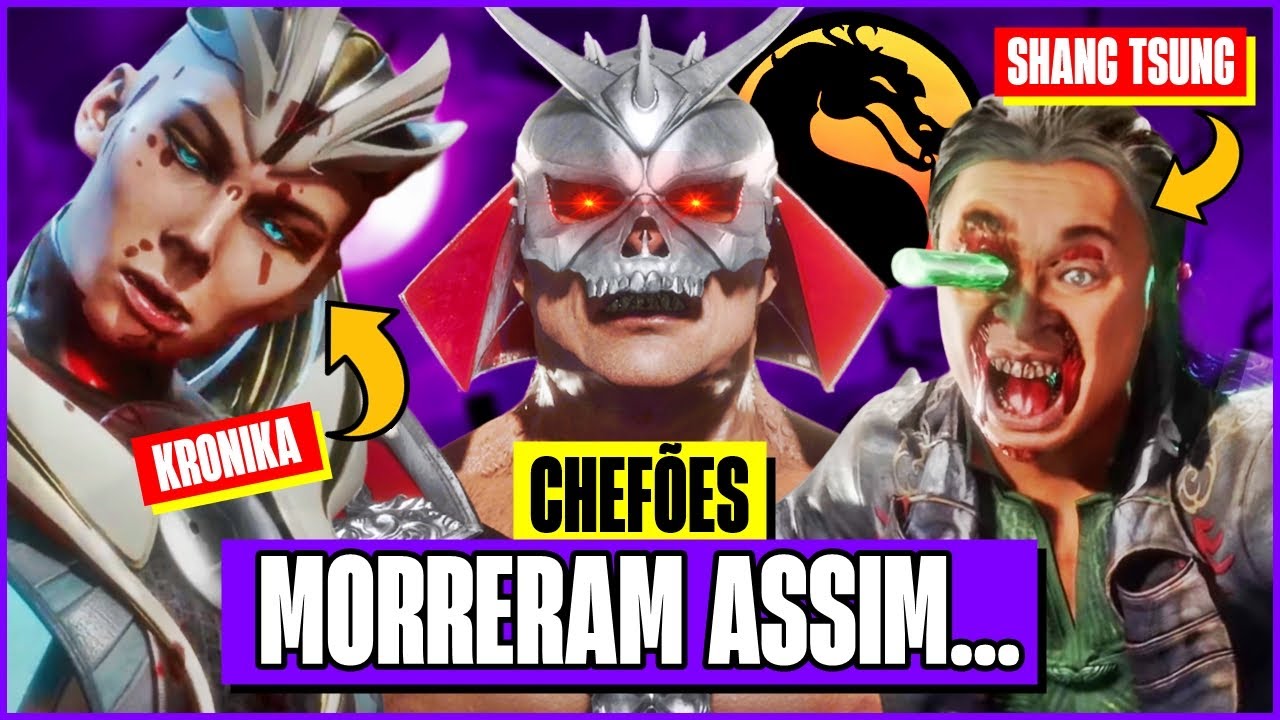 FATALITY! ENTENDA COMO FOI DERROTADO O CHEFÃO DE CADA JOGO MORTAL KOMBAT | TIMELINE DEFINITIVA