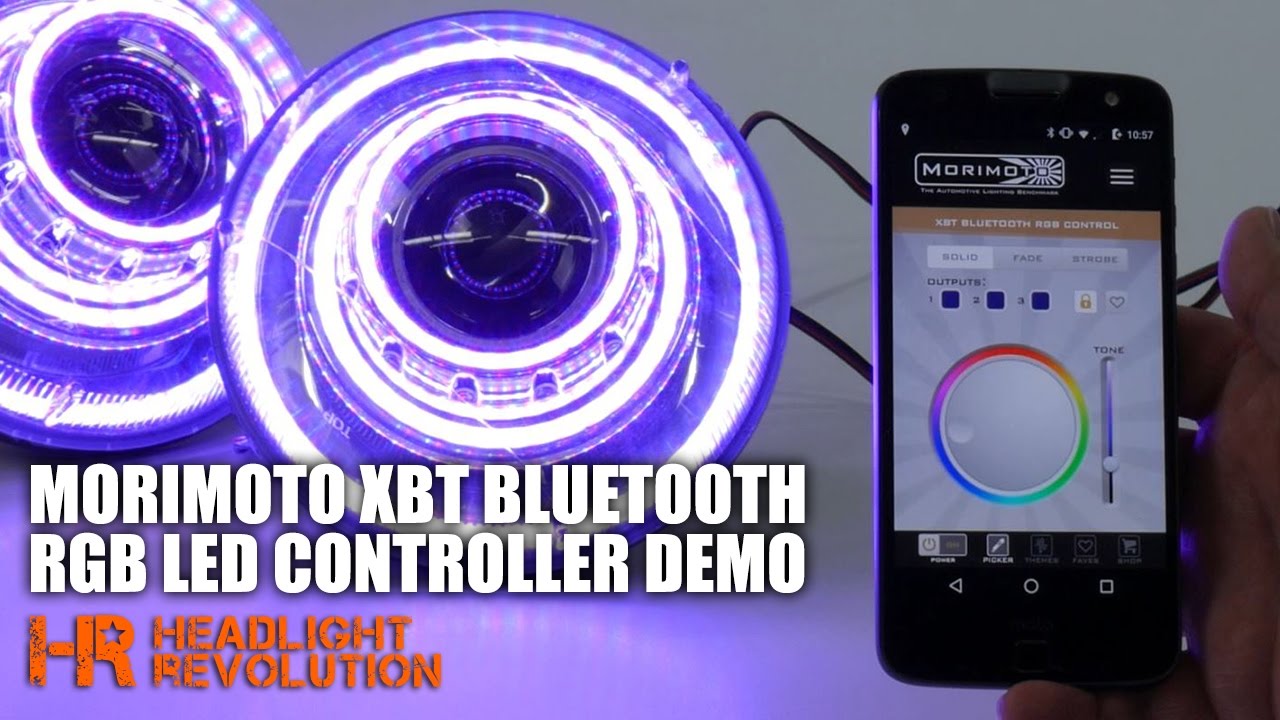 Morimoto XBT Bluetooth RGB LED Controller - Demo and How to use| Headlight Revolution