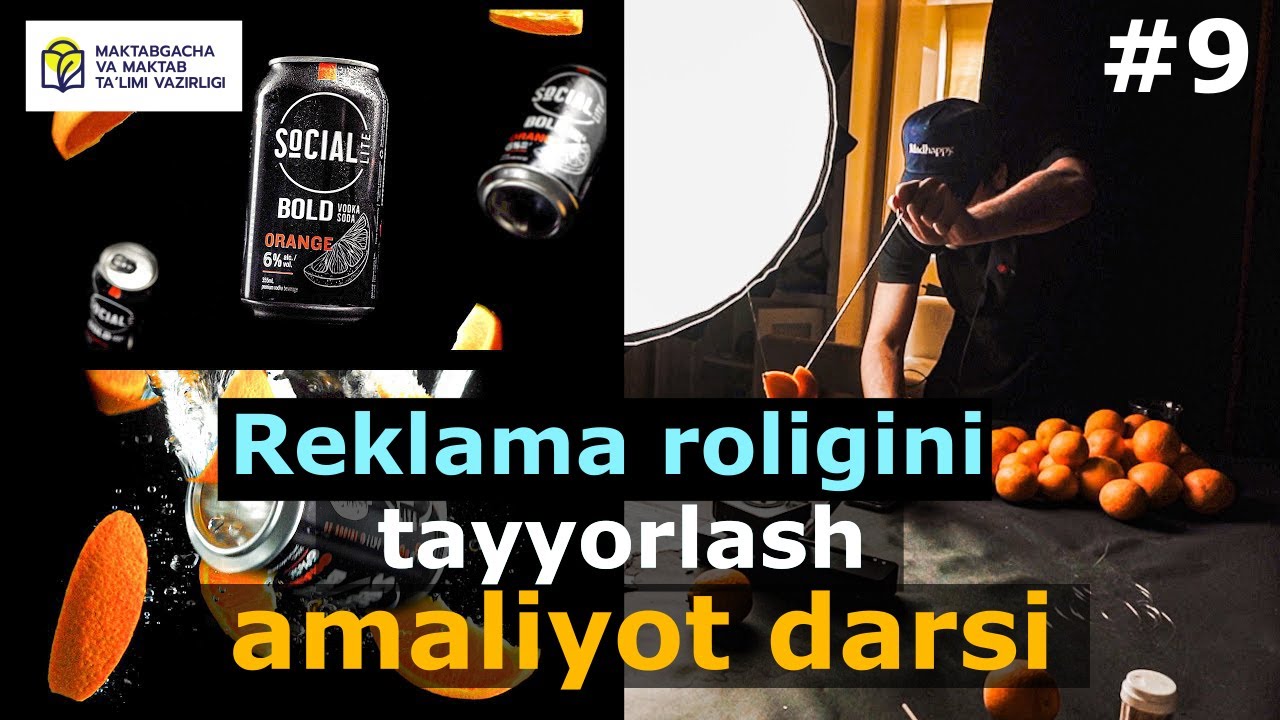 Mobilografiya. 9- dars. Reklama roligini tayyorlash (amaliyot darsi)