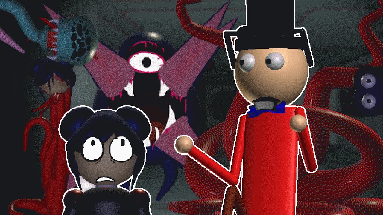 Tentacles invading a space station! (Baldi's basics mod)