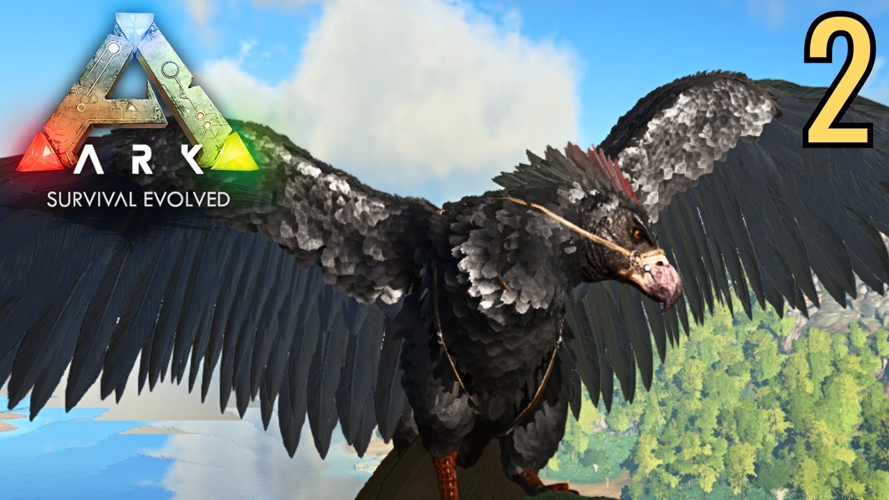 ارك | طيران، ترويض، واختيار قاعدة جديدة في خريطة The Island | ARK: Survival Evolved