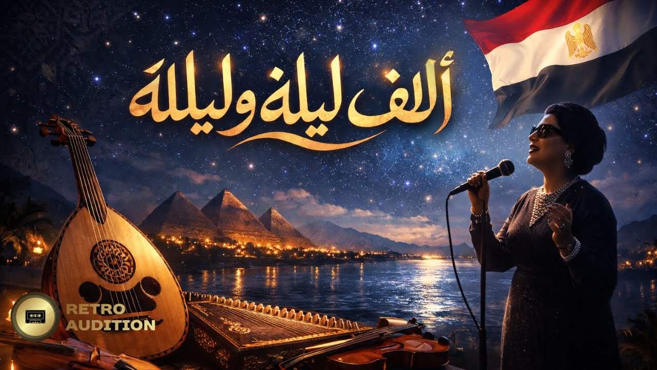 ألف ليلة وليلة | تحفة موسيقية مصرية كلاسيكية | Maqam Rast | RETRO AUDITION