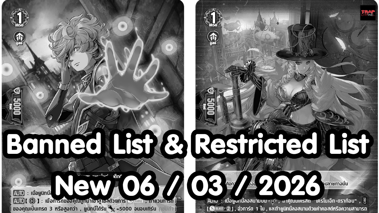 Banned List & Restricted List New 06 / 03 / 2026