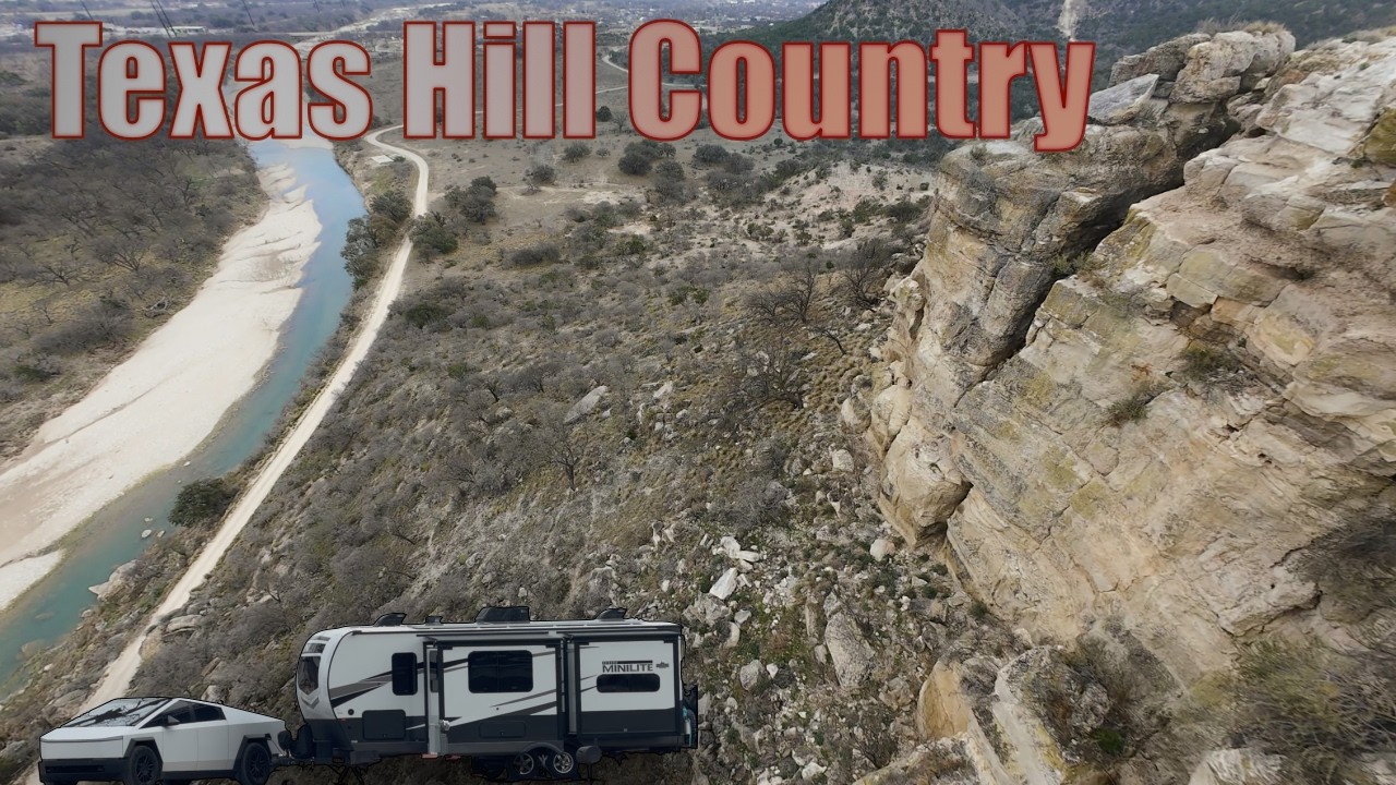 Cybertruck Towing RV to Big Bend! Texas I-10 Campgrounds Junction & Fort Stockton | EV RV
