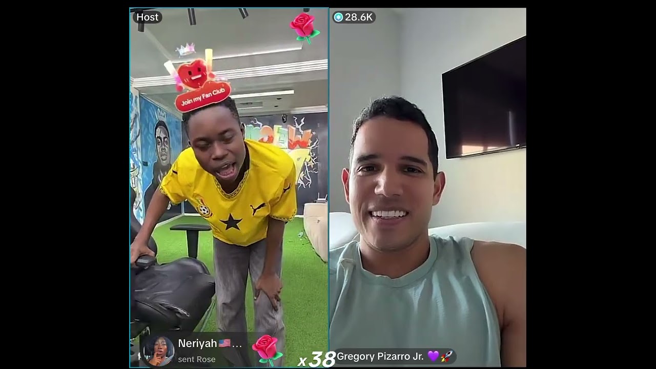 Peller live stream on TikTok 