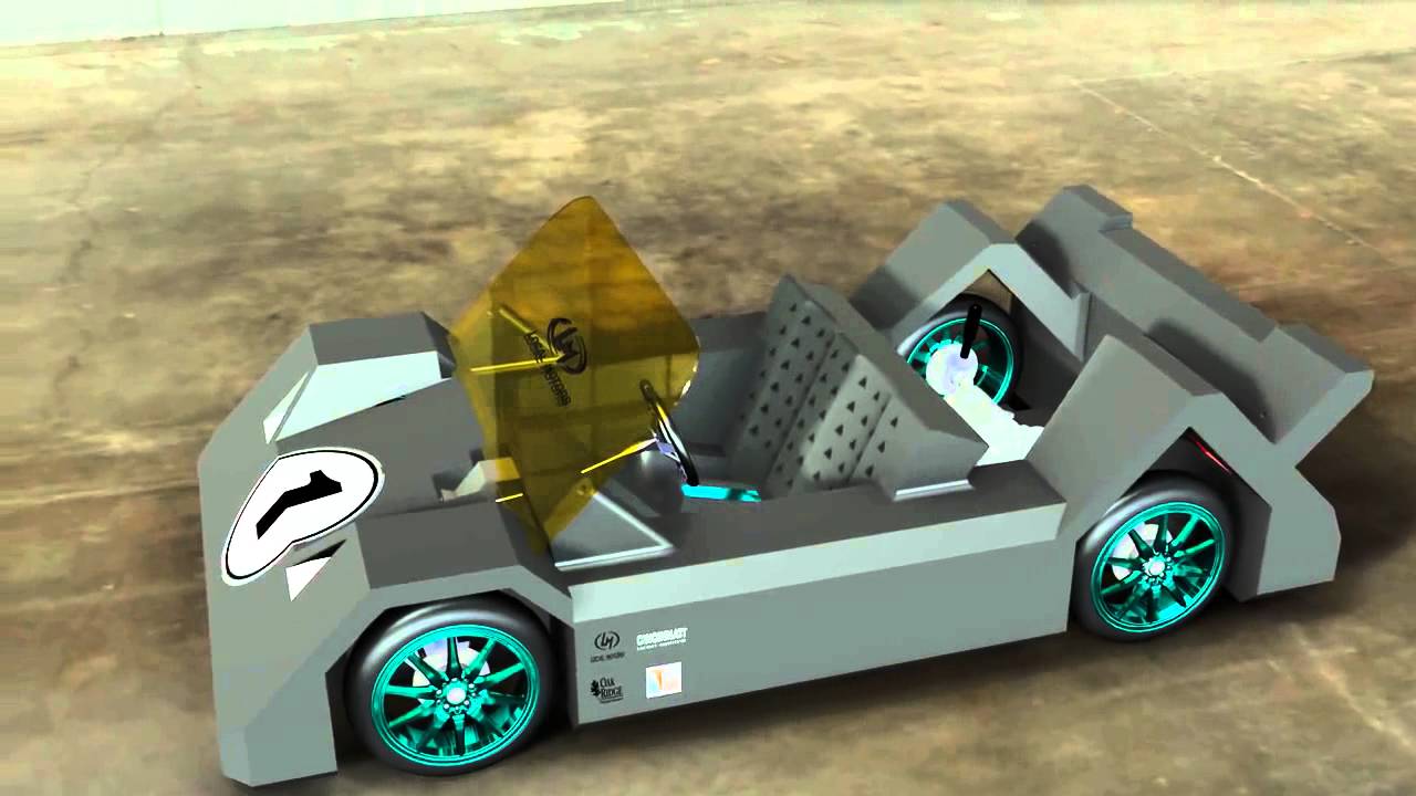 Extruder 1 3D Printed Car for Local Motors