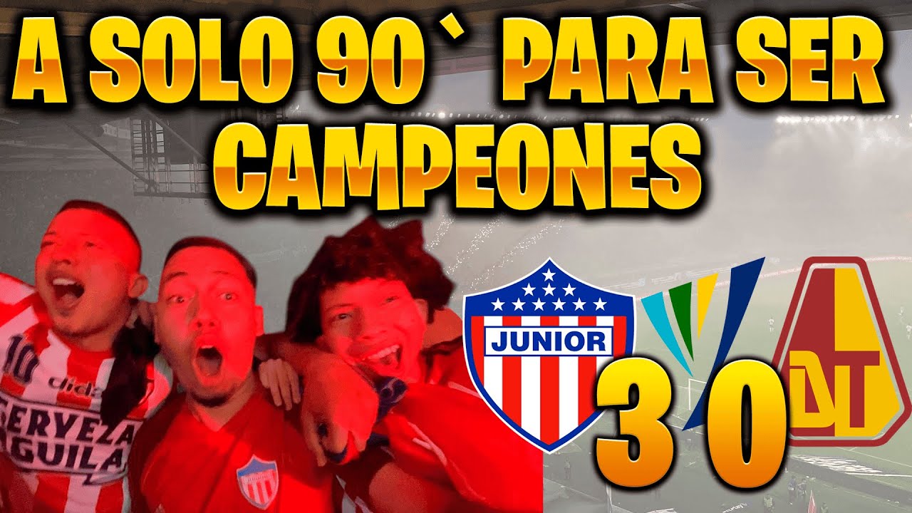 JUNIOR VS TOLIMA | FINAL IDA - LIGA BETPLAY | REACCION DESDE EL ESTADIO5