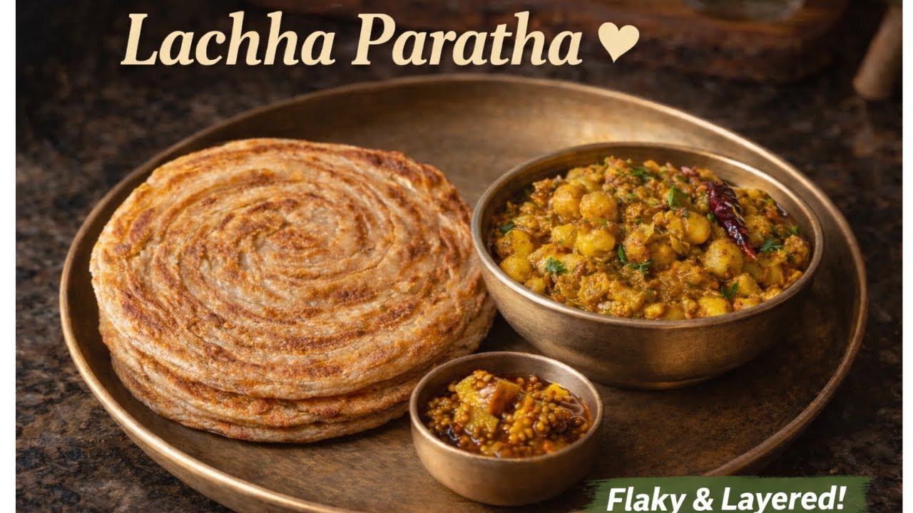 Lachha Paratha Recipe | Flaky Layered Indian Flatbread | Easy Homemade Paratha