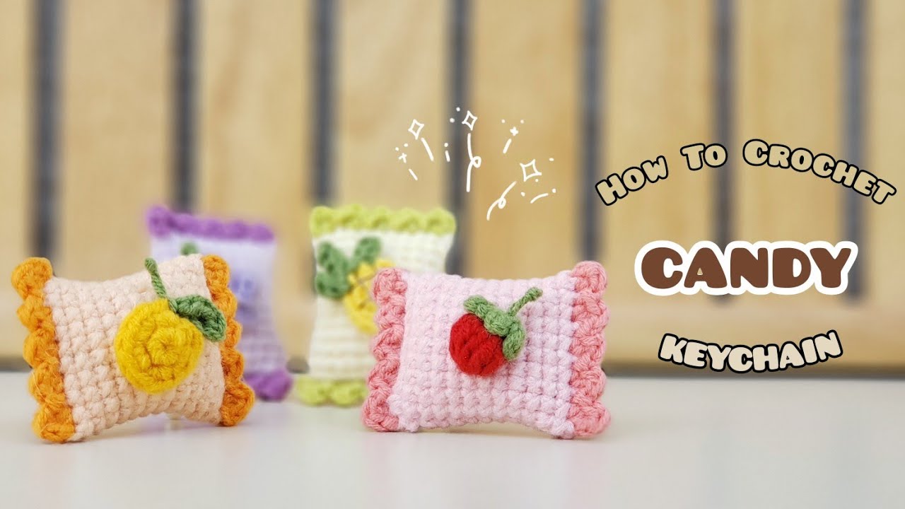 Crochet Fruit Candy Keychain | Amigurumi Tutorial | SpringDay DIY