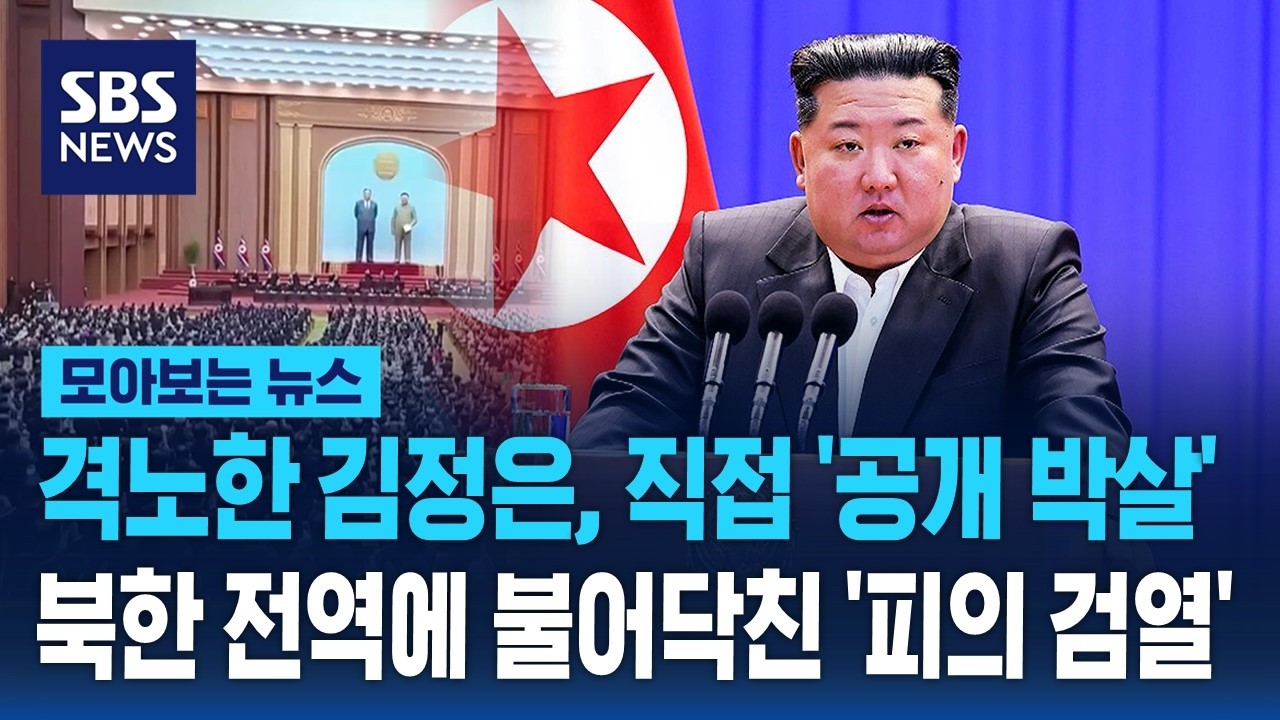 격노한 김정은, 직접 '공개 박살'..북한 전역에 불어닥친 '피의 검열' / SBS / 모아보는 뉴스