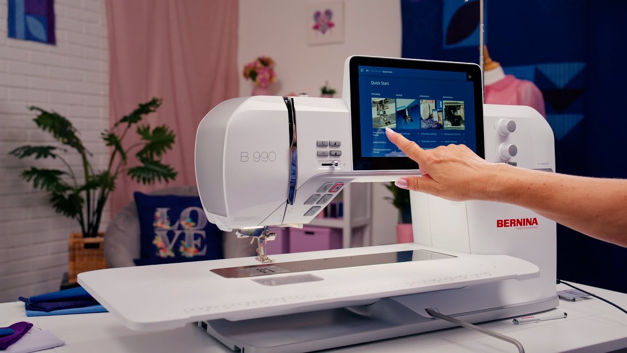 BERNINA 990 – Знакомство с пользовательским интерфейсом для шитья