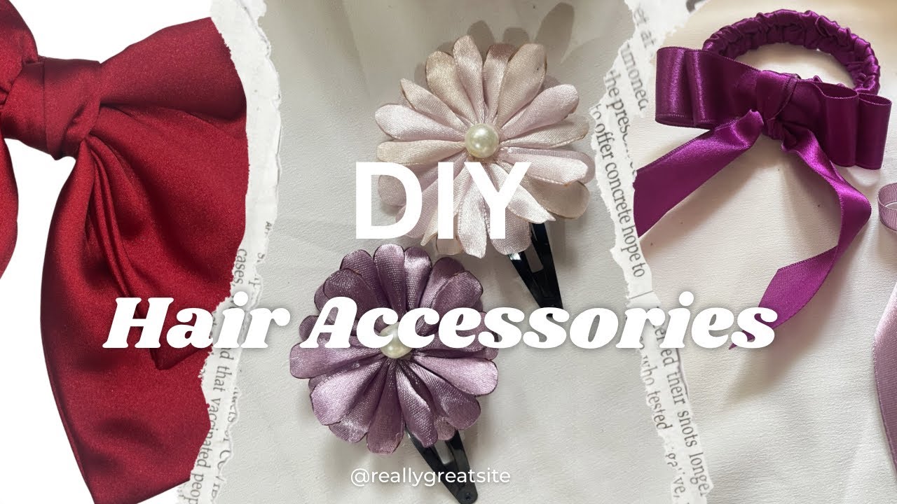 DIY Hair Accessories | Hairclips tutorial | How to make | Art and Craft
