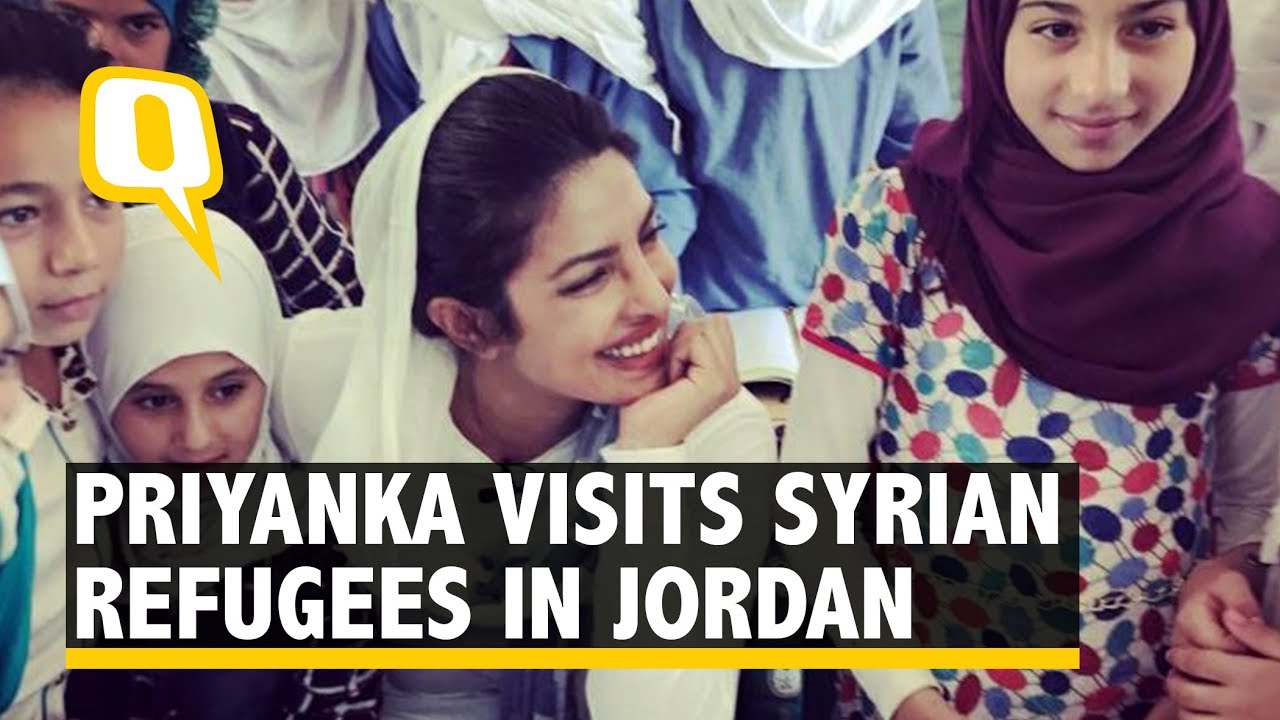 Priyanka Chopra Visits Syrian Refugee Camps in Jordan as UN Goodwill Ambassador