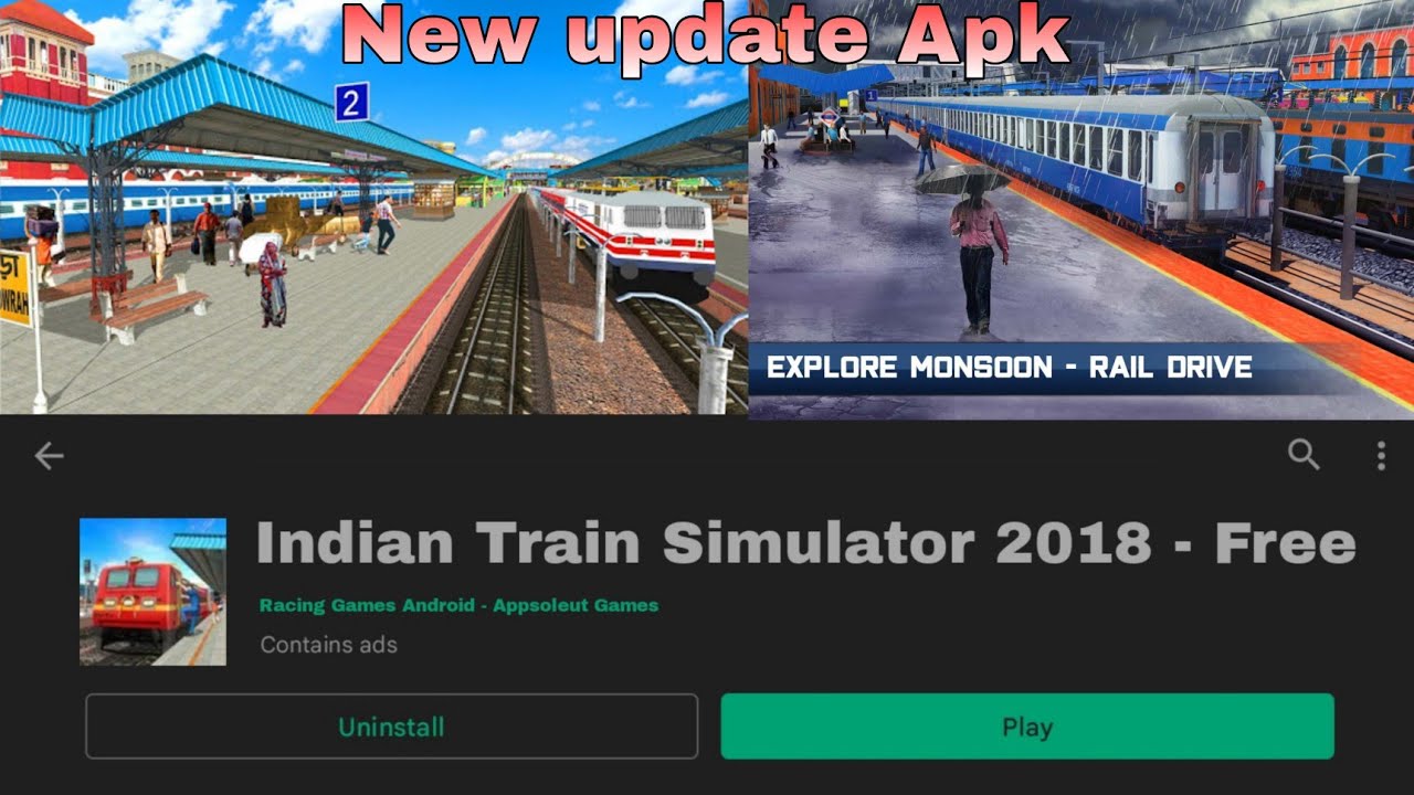 Indian Train Simulator 2018 New Update Apk || Original apk 2022 😛😎