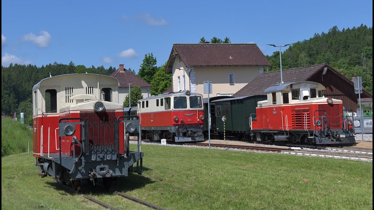 Waldviertelbahn V5 und 2091.03 Doppeltraktion von Gmünd nach Litschau und retour am 31. 5. 2025