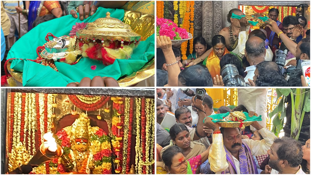 Ujjaini Mahankali Amma Ghatam Procession 2024 | Minister Konda Surekha Offered Pattu Vastralu