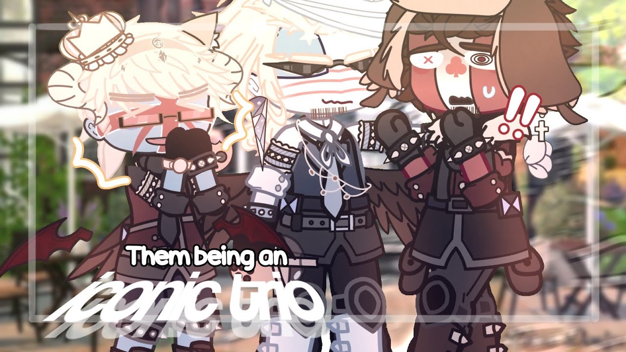 USA, Canada, And UK being an iconic trio (for 34 seconds) || Gacha ; Countryhumans