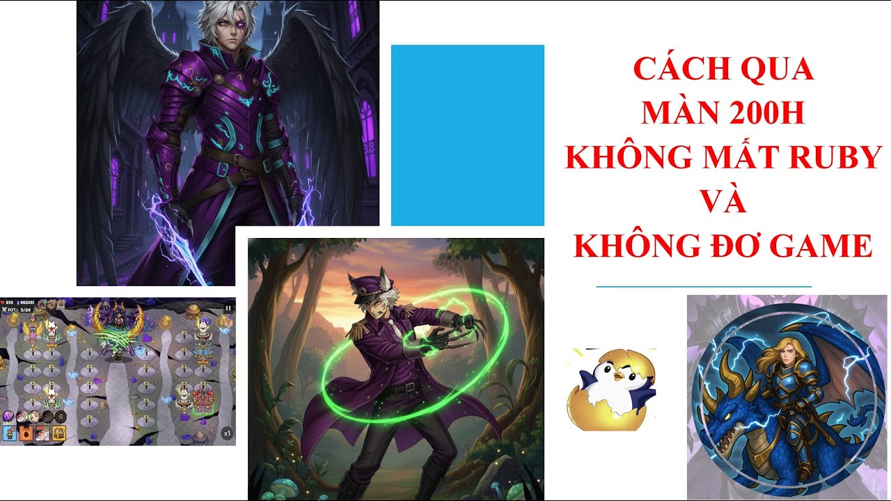 |Gold Tower Defence| Cách qua màn 200H ko mất ruby & ko bị đơ game