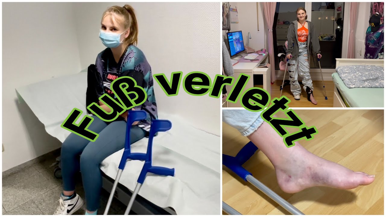 Fuß verletzt 🦶Ferien auf Krücken 🥺 Haley's Turnwelt