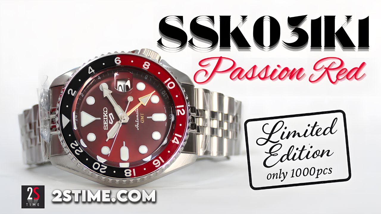 Seiko 5 Sports SSK031K1 GMT Passion Red Limited Edition