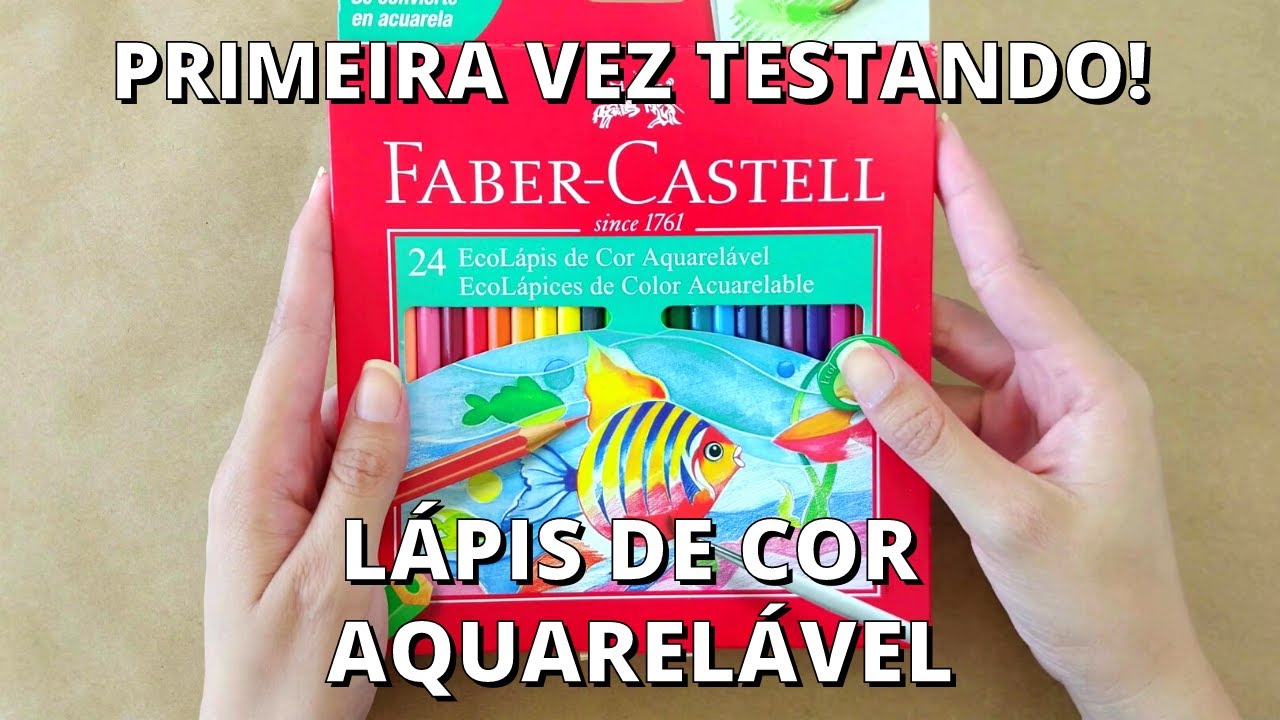 LÁPIS de COR AQUARELÁVEL Faber-Castell 24 Cores