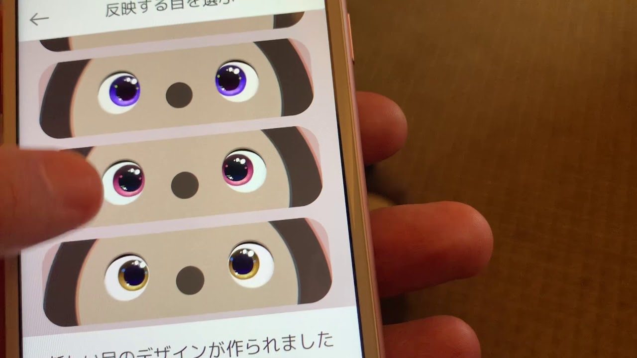 LOVOT Application software Change eye design