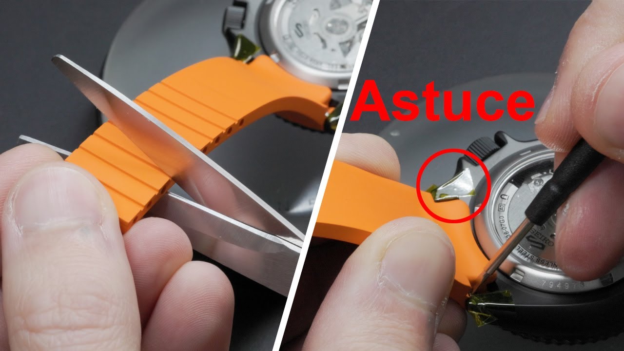 Installer un bracelet rubber facilement (et sans rayer sa montre)
