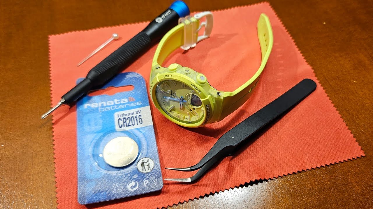 Casio Baby-G BGS-100-9AER - wymiana baterii i ustawienia zegarka [PL]