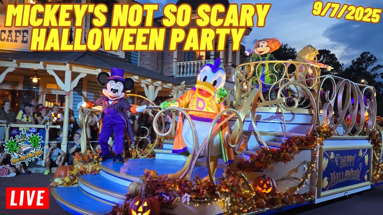 🔴 Live: Mickey's Not So Scary Halloween Party at Magic Kingdom at Walt Disney World 9/7/2025