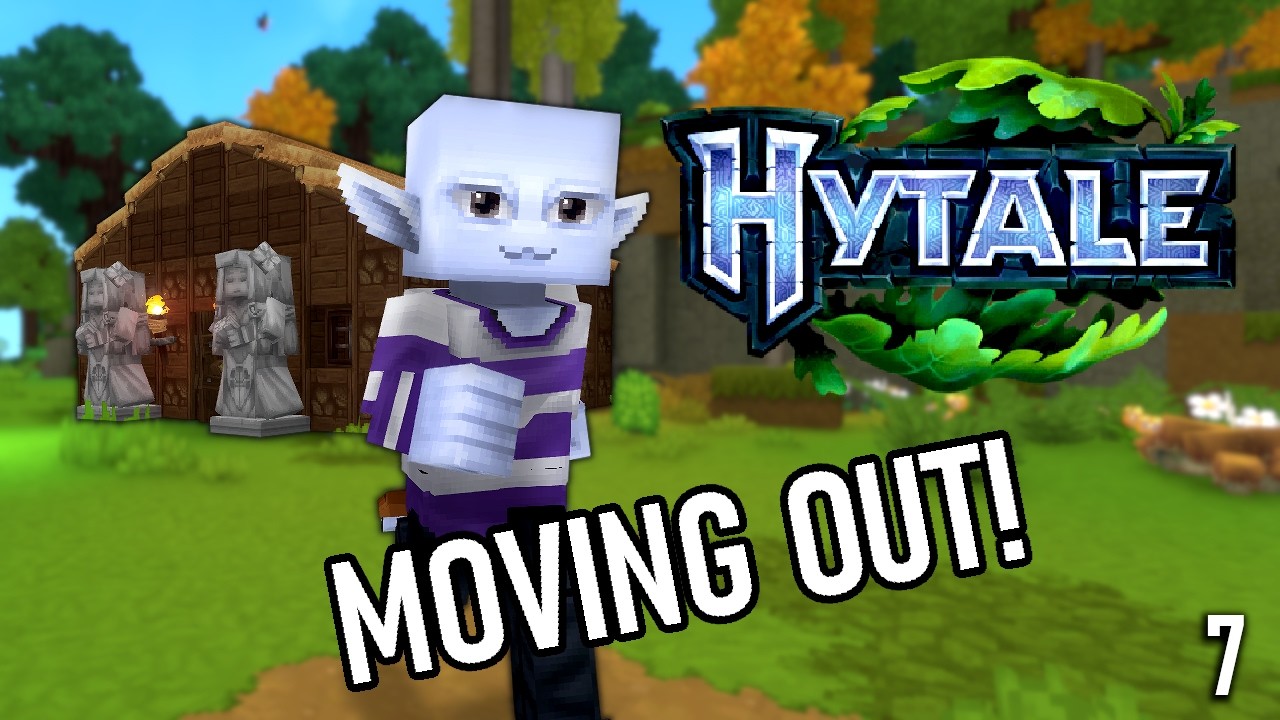 Hytale Ep.7 - Moving Out & Building MAIN BASE! ⛏️
