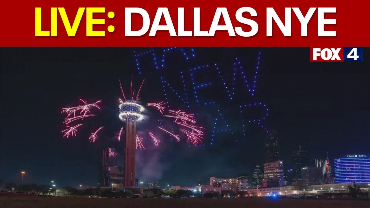 WATCH: Dallas New Year's Eve Fireworks and Drone show | FOX 4